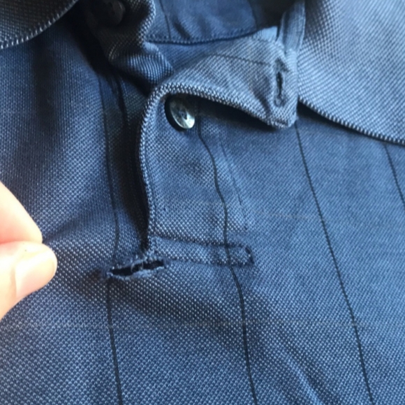 Van heusen navy checked polo - Picture 6 of 6